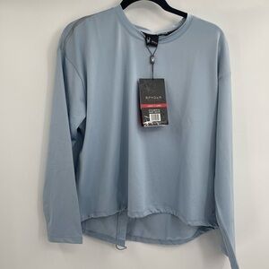 Spyder activewear light blue long sleeve pullover size xl nwt
